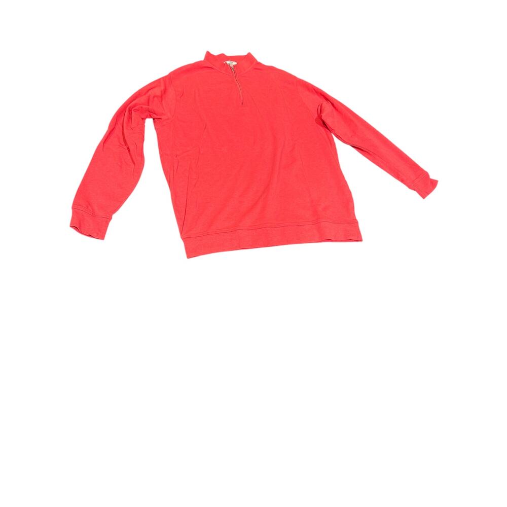 Peter Millar Red Quarter-Zip Sweatshirt